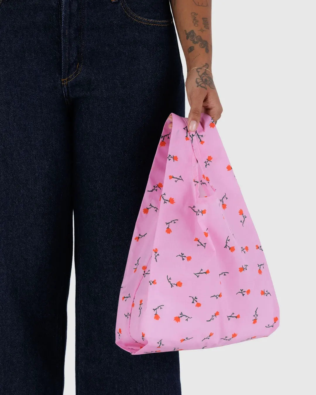 Painted Wildflower Baggu Reusable Bag