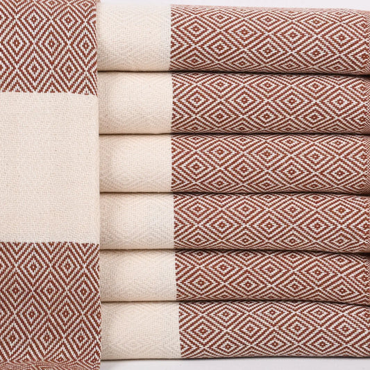 Brick Diamond Turkish Bath Towel