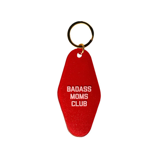 Badass Moms Club Motel Keychain