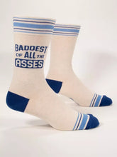Load image into Gallery viewer, Baddest of All the Asses Crew Socks