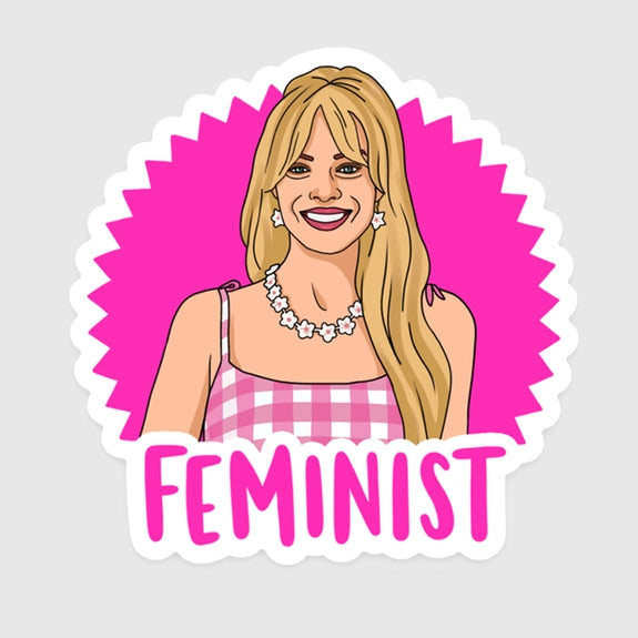 Feminist Barbie Margo Robbie Sticker