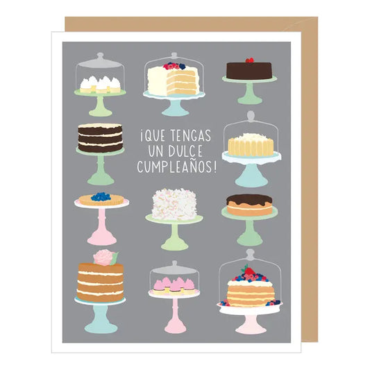 Spanish Bakery Cakes Birthday Card