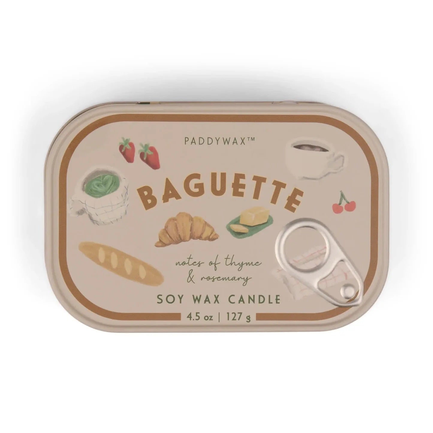 French Baguette Bistro Candle Tin