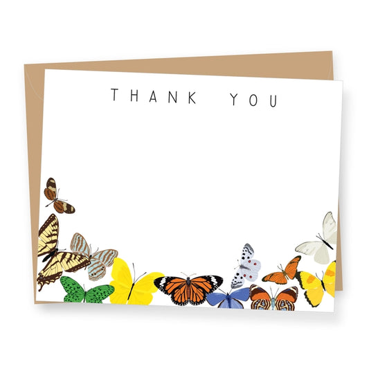 Butterflies Thank You Boxed Card Set