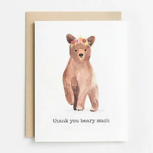 Thank You Beary Much Thank You Card