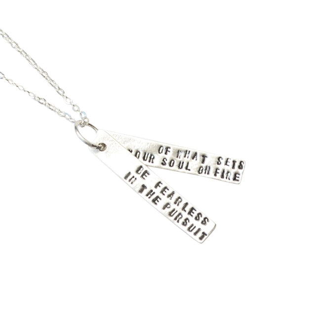 Be Fearless in the Pursuit Necklace