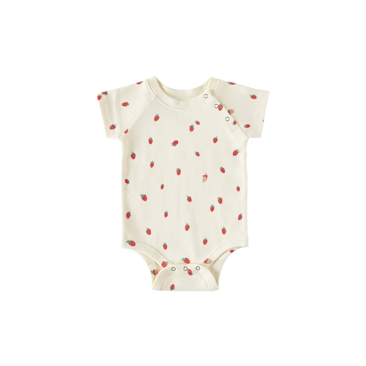 Strawberry Patch Shoulder Snap Onesie