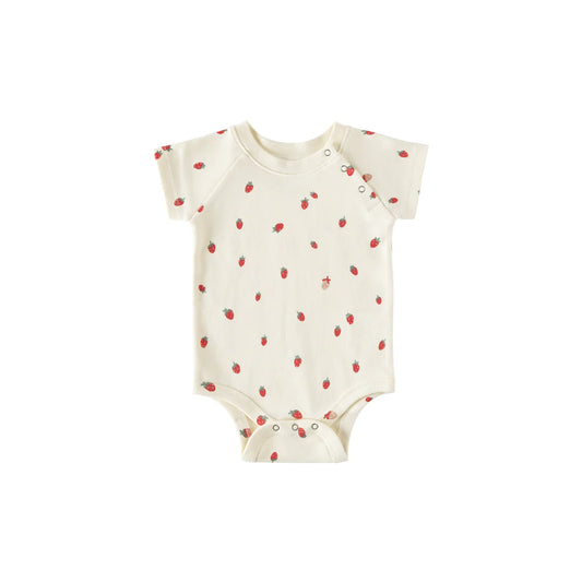 Strawberry Patch Shoulder Snap Onesie