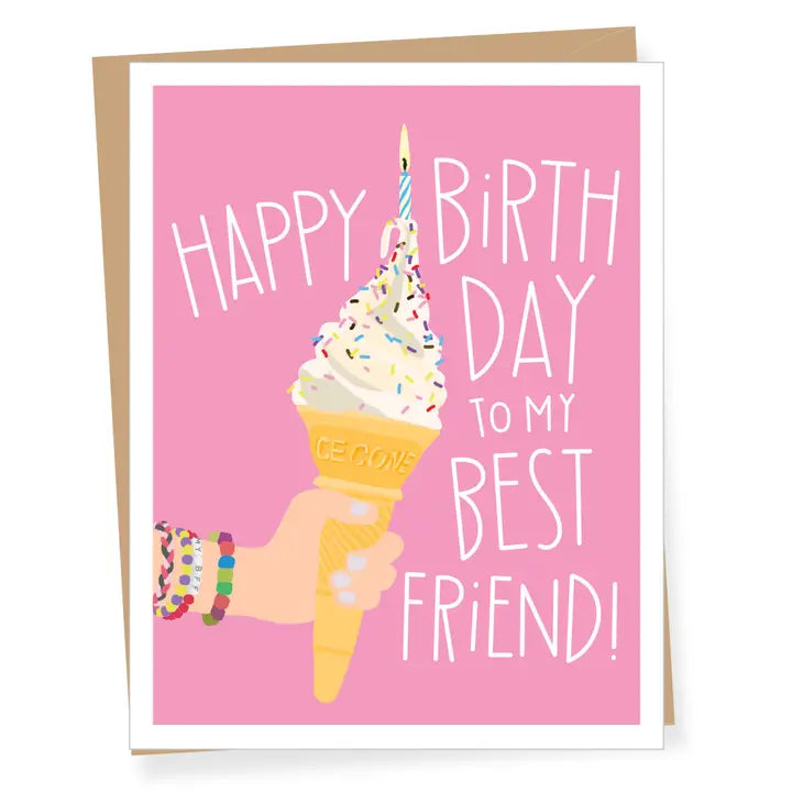 BFF Soft Serve Birthday Card