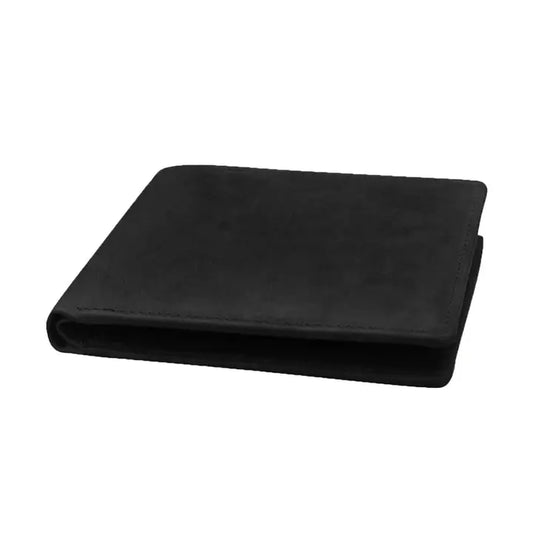 Black Bifold Wallet with Removable ID Holder