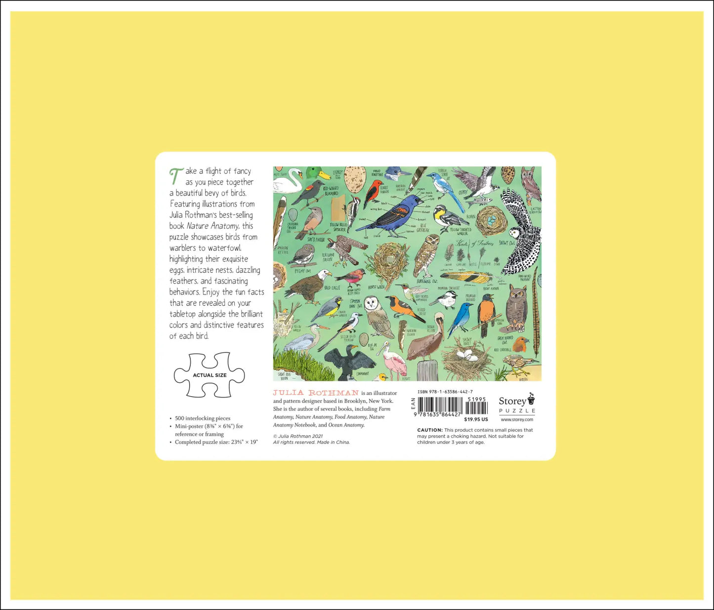 Nature Anatomy: Birds 500-Piece Puzzle