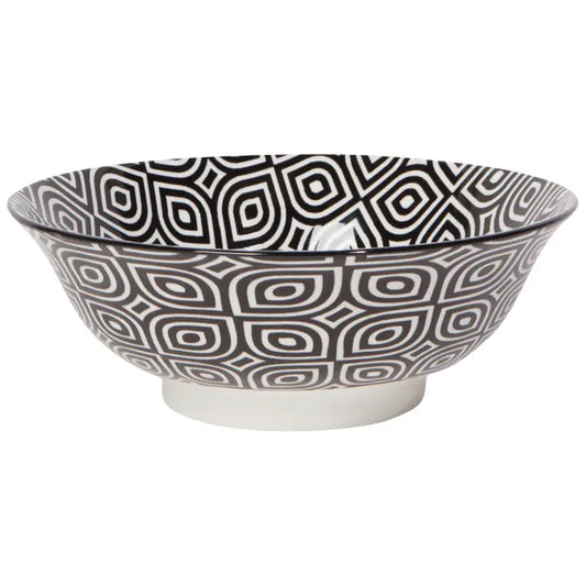 Black Geo Stamped Bowl