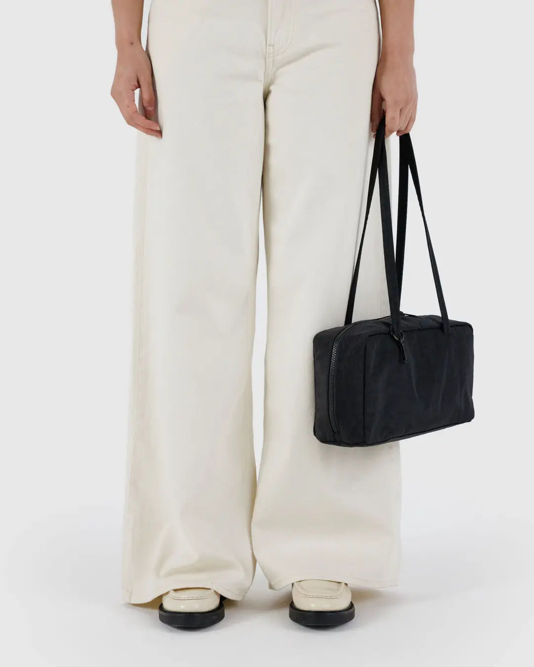 Black Nylon Bowler Baggu