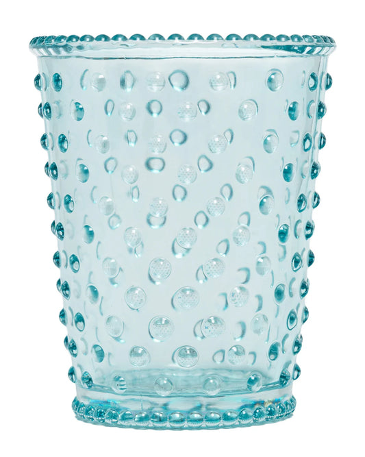 No. 34 - Blue Agave Hobnail Glass