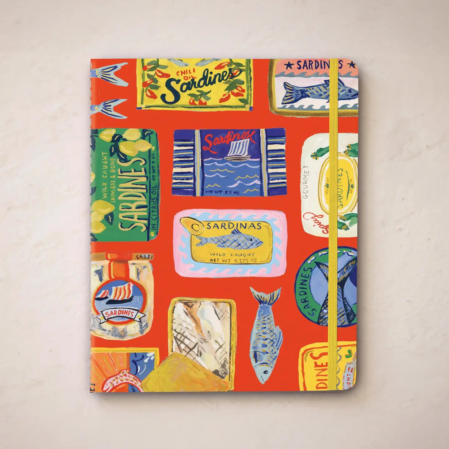 Blue Sardine Tins Notebook Trio