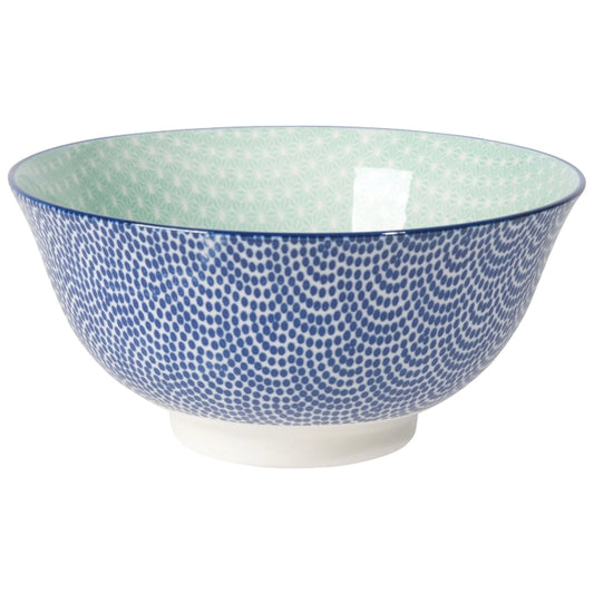 Blue Waves Stamped Bowl