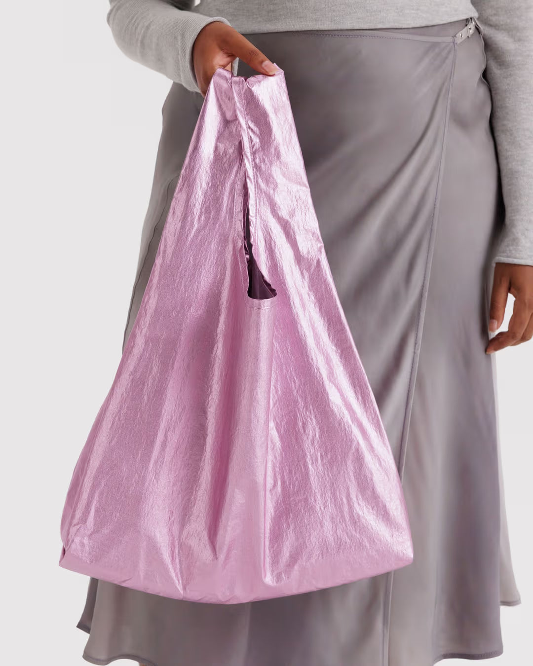 Blush Metallic Baggu Reusable Bag