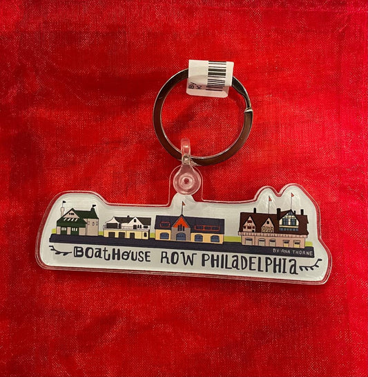 Boathouse Row Philly Keychain