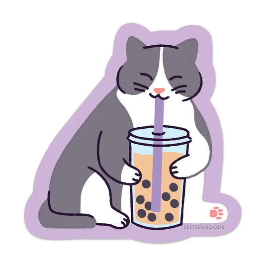 Boba Cat Sticker