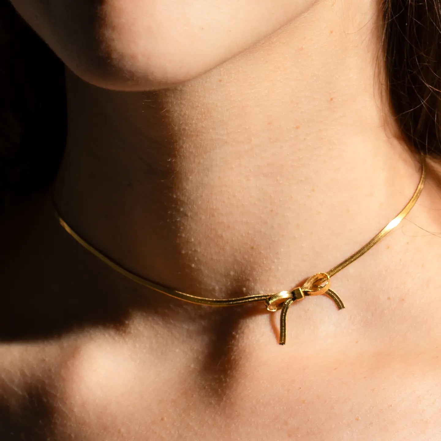 Bow Peep Choker Necklace
