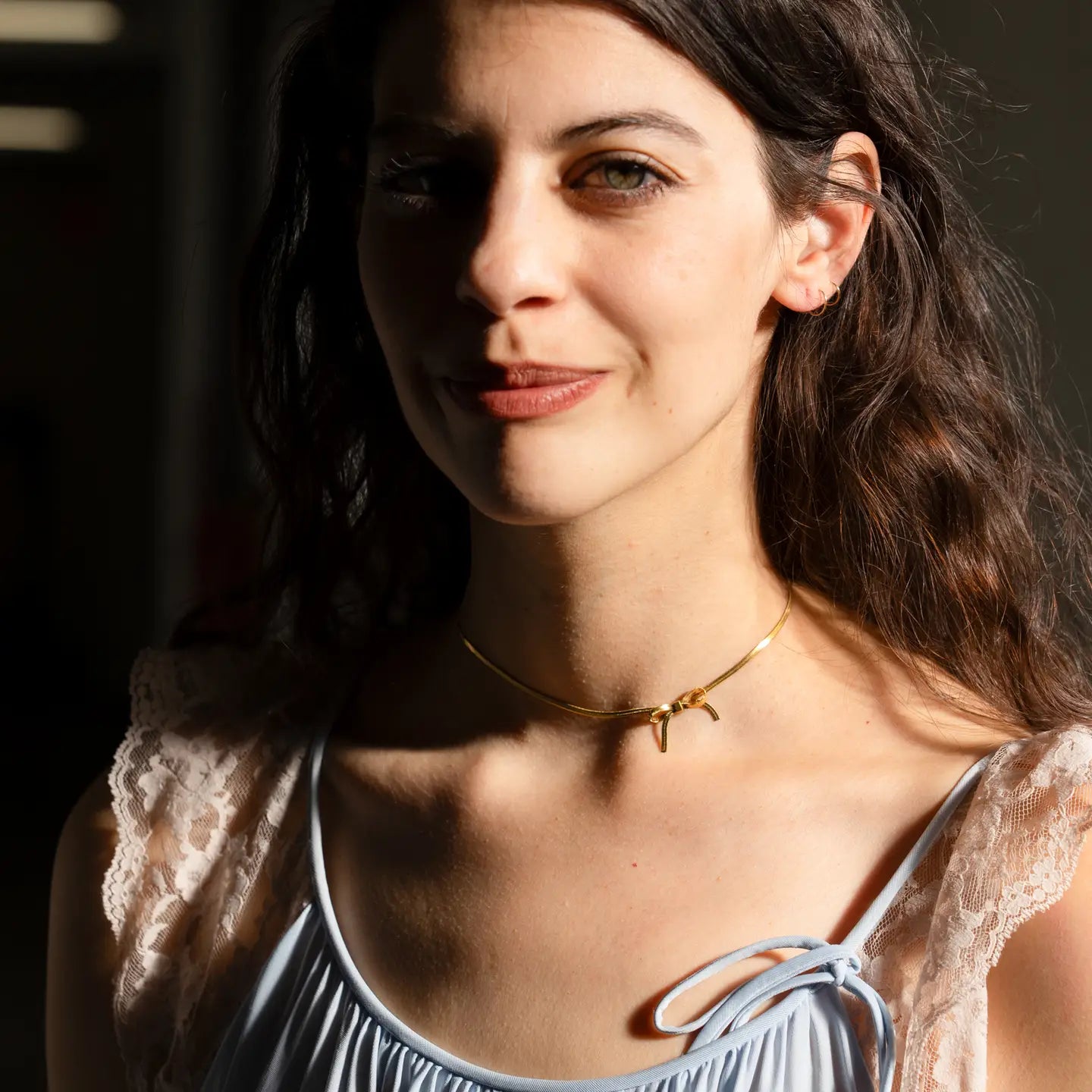 Bow Peep Choker Necklace