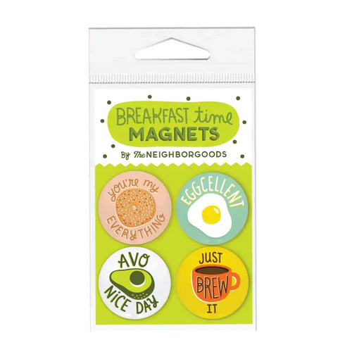 Breakfast Time Set of 4 Magnets