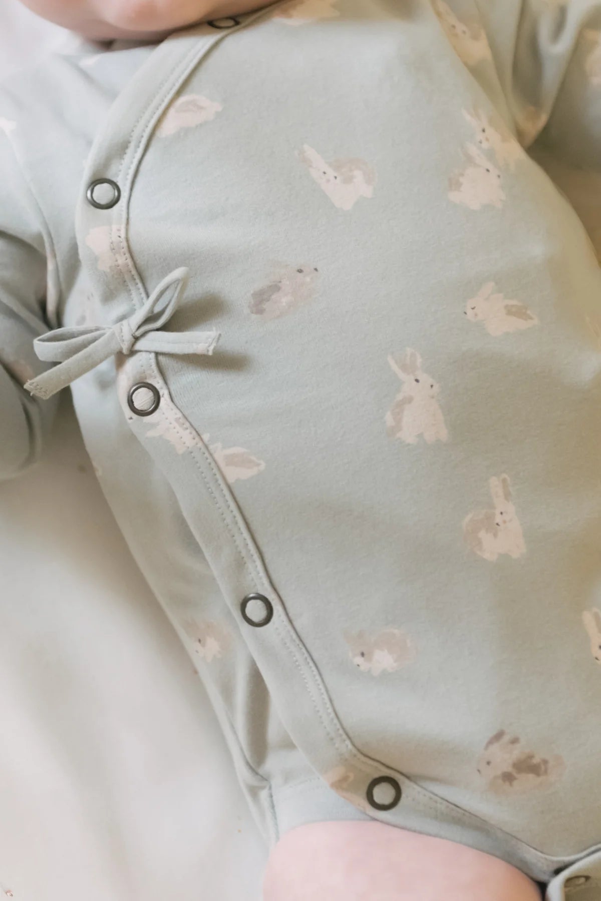 Hoppy Bunny Long Sleeve Kimono Onesie