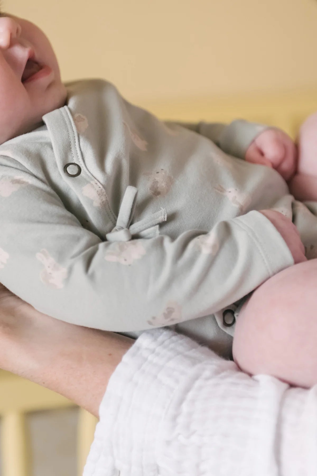Hoppy Bunny Long Sleeve Kimono Onesie
