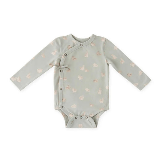 Hoppy Bunny Long Sleeve Kimono Onesie
