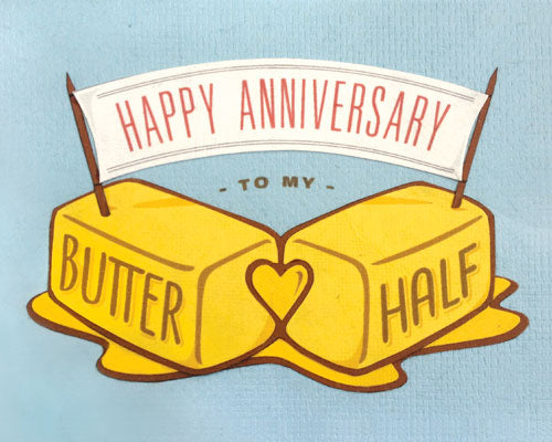 Butter Half Anniversary Card