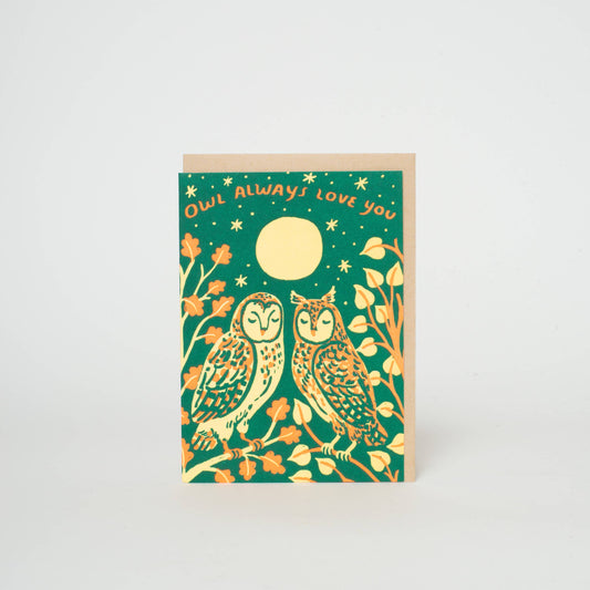 Owl Love Mini Greeting Card