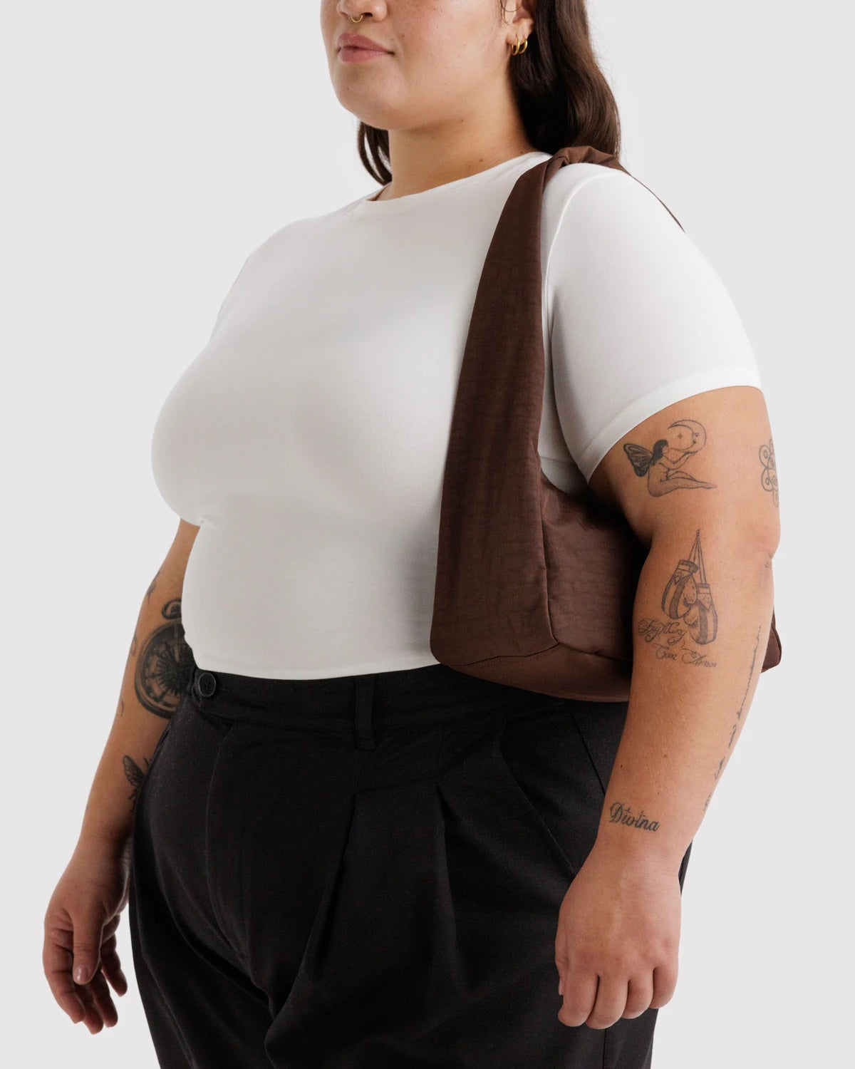 Small Coffee Nylon Meringue Bag