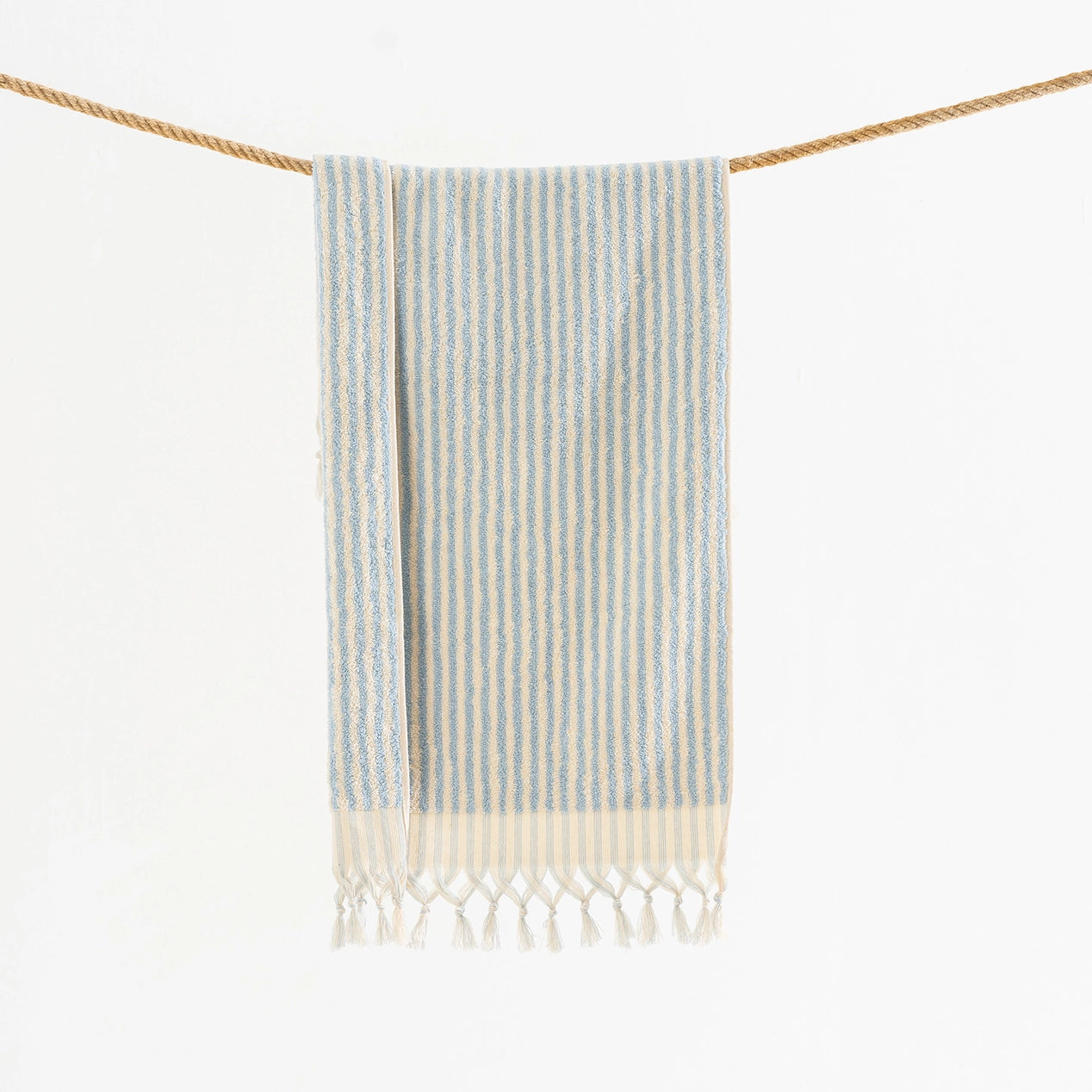 Striped Handloomed Turkish Hand Towel - Thumbnail 3