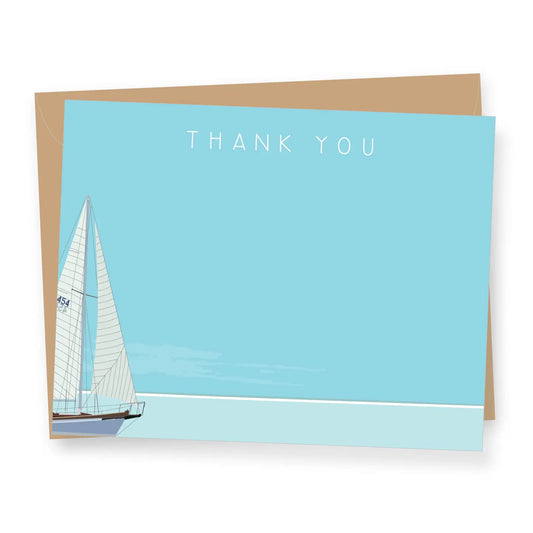 Sailboat Thank You Boxed Card Set
