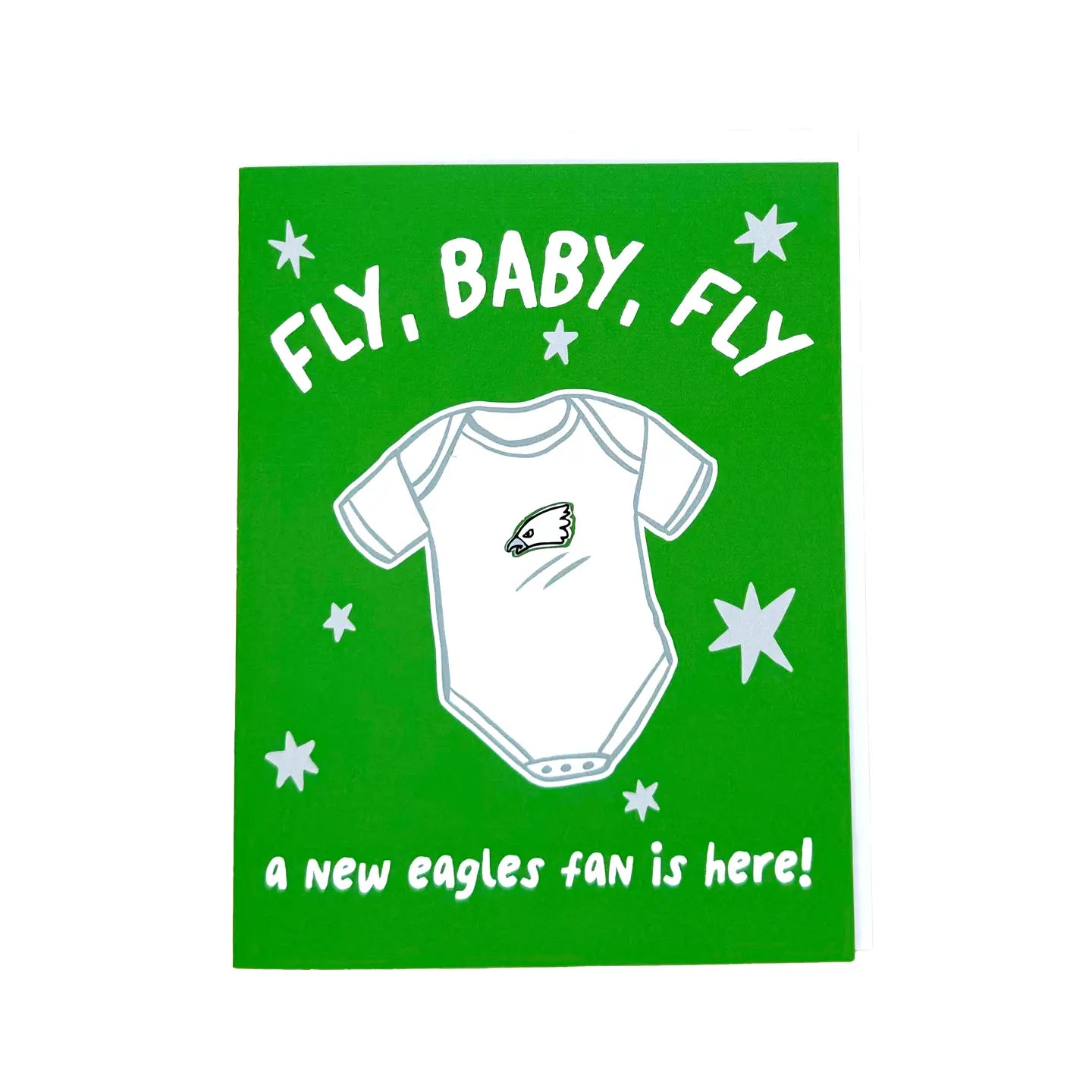 Eagle Fan Baby Card