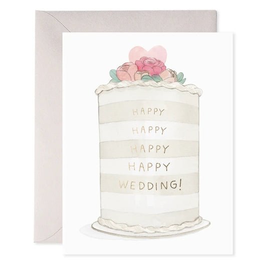 Frosted Cake Wedding Card