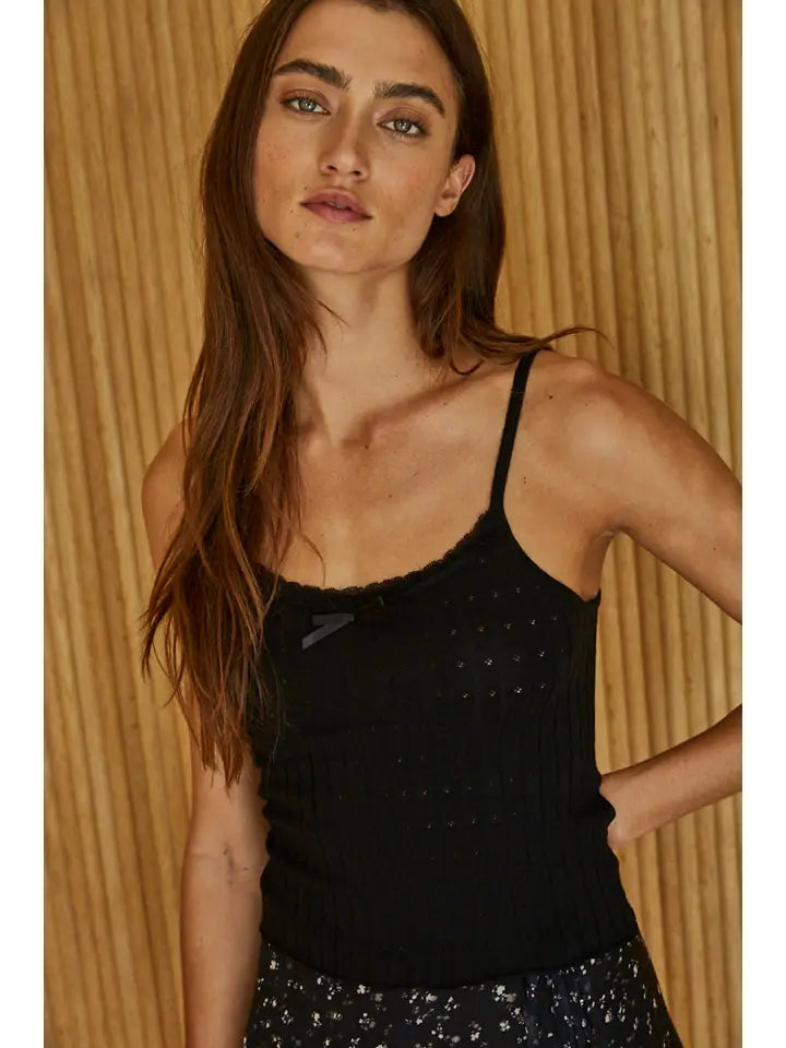 Knit Cami Sweater Top