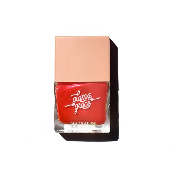 Candy Apple Shimmer Nail Polish