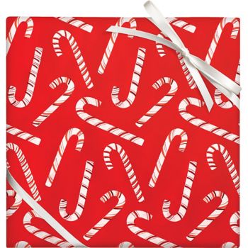 Candy Cane Holiday Wrapping Paper