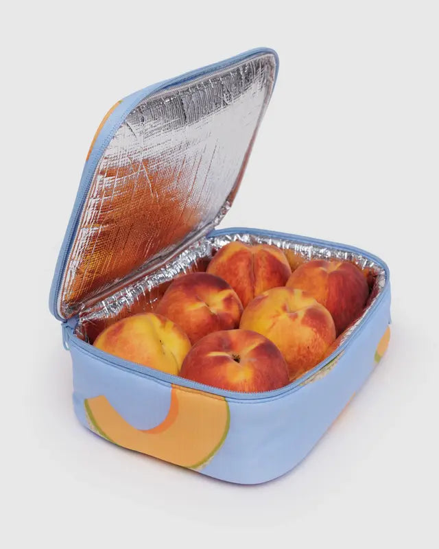 Cantaloupe Blue Lunch Box