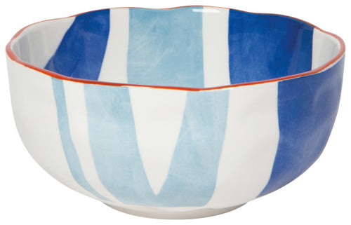 Cobalt Blue Canvas Stamped Bowl