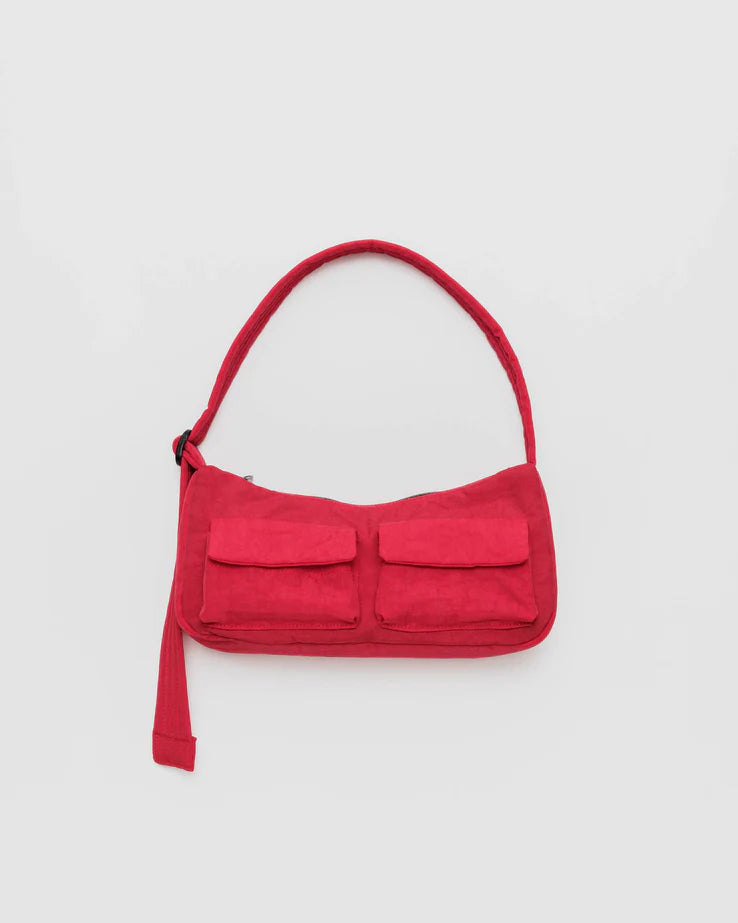 Candy Apple Red Cargo Shoulder Bag Baggu