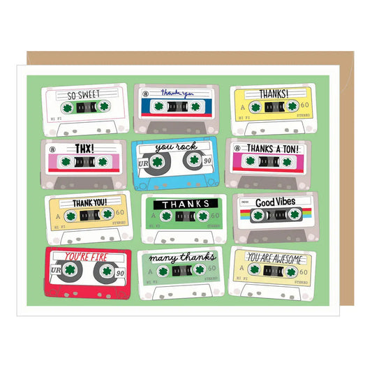Cassette Tape Thank You Card