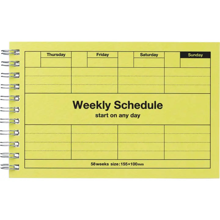Pocket Size Weekly Planner