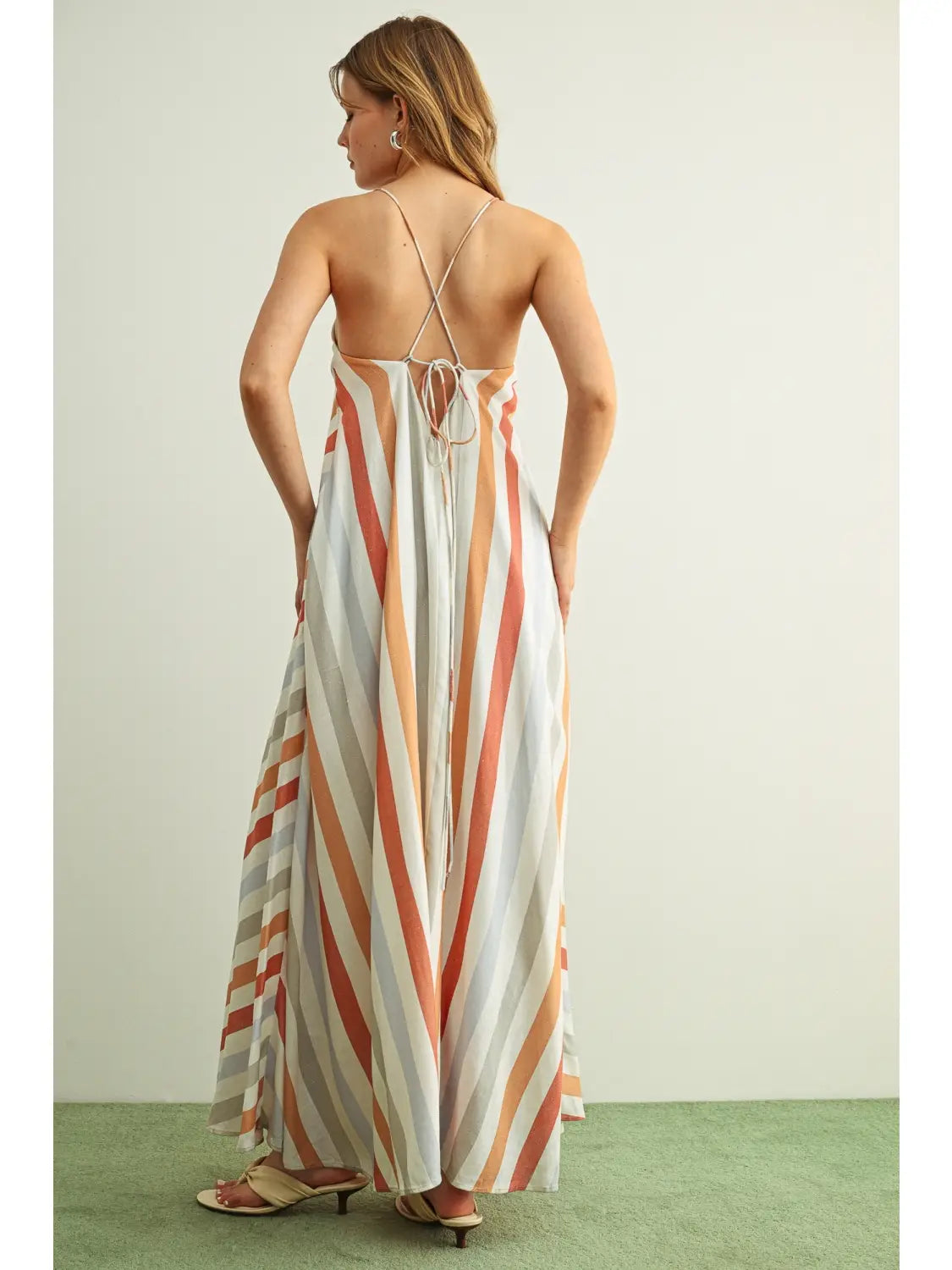 Multi Color Wide Stripe Dress
