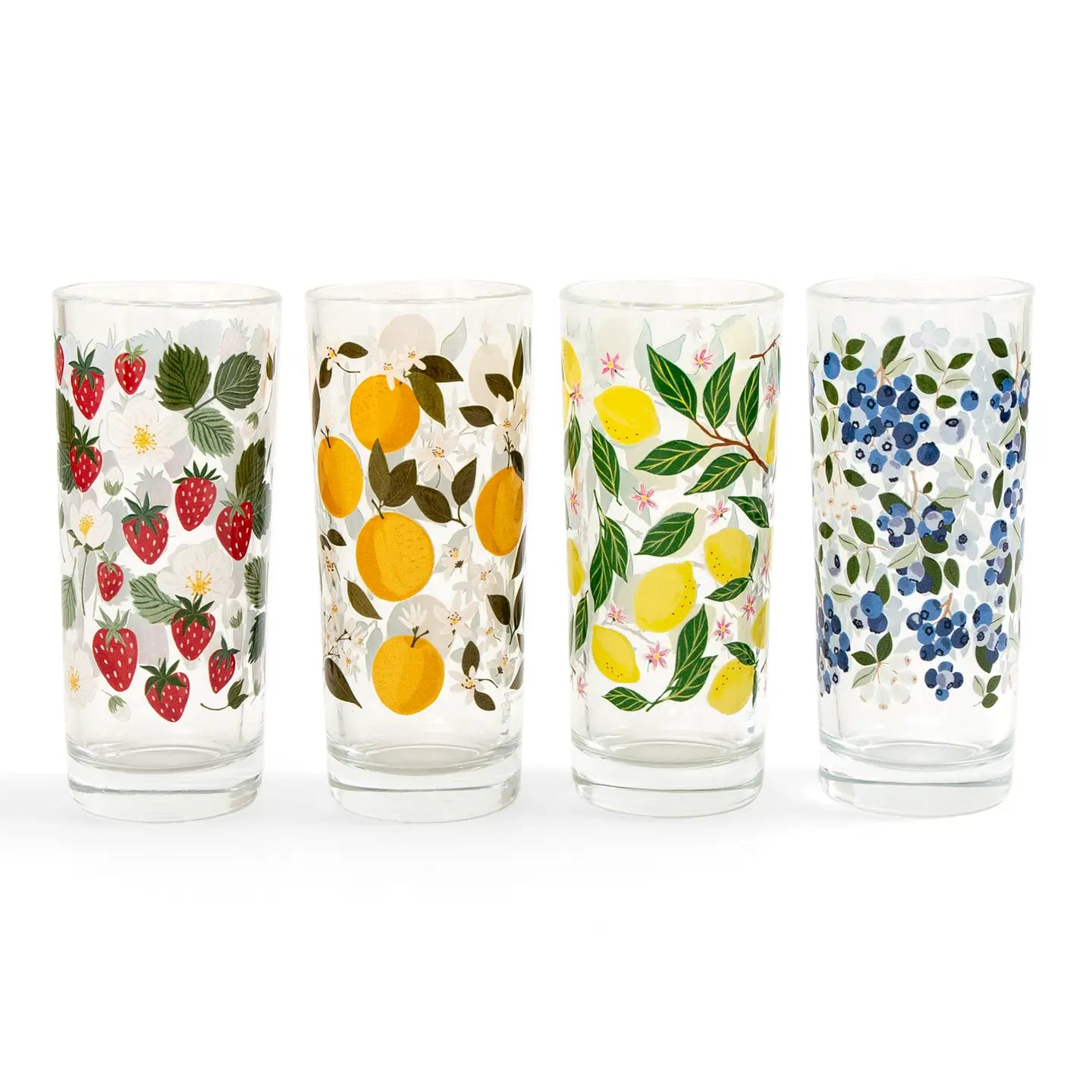 Berry and Citrus Tall Juice Glasses