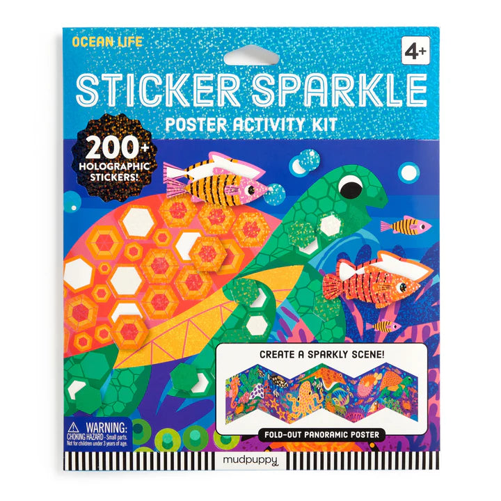 Ocean Life Sticker Sparkle Poster Set - Ali's Wagon
