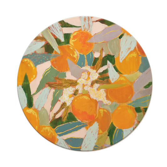 Orange Blossom Seedlings Coaster