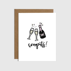 Congrats! Champagne Card