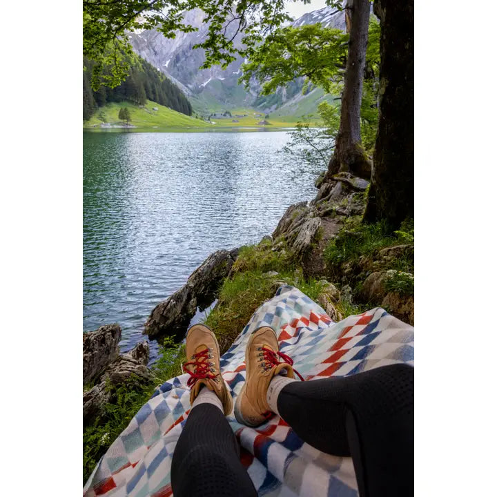 Checkered Oceanside Throw Blanket